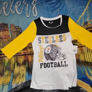 NFL Steelers Yellow and Black Jersey